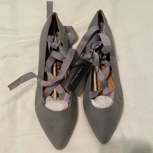 Cute Lane Bryant wrap up flats